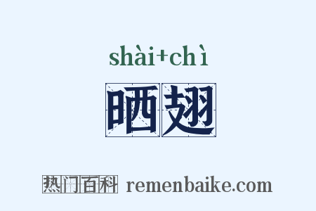晒翅是什么意思的图片